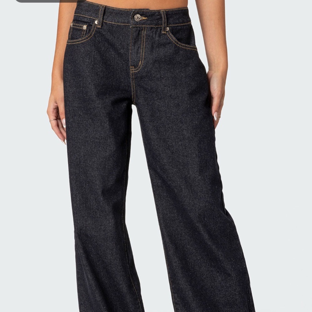 Edikted Raelynn Washed Low Rise Jeans NEVER WORN